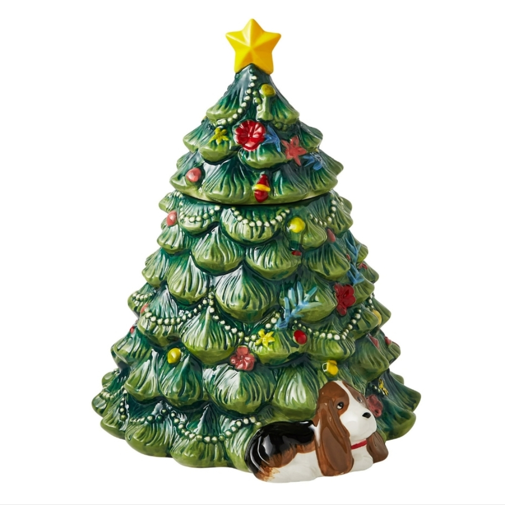 2022 New Pioneer Woman Wishful Winter Christmas Tree Cookie Jar